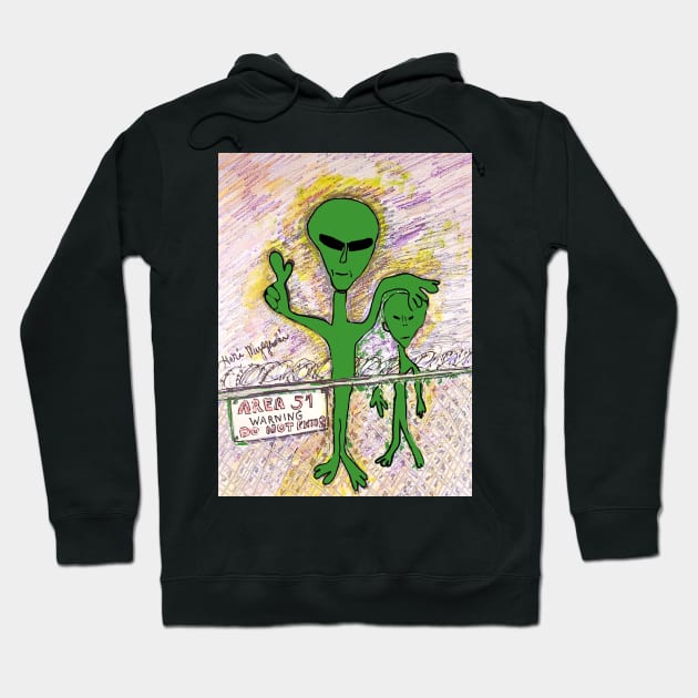 Area 51 Hoodie by TheArtQueenOfMichigan 